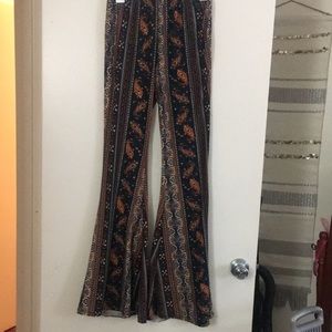 Soft bells M cotton bell bottoms print paisley Very Cool medium elastic waist